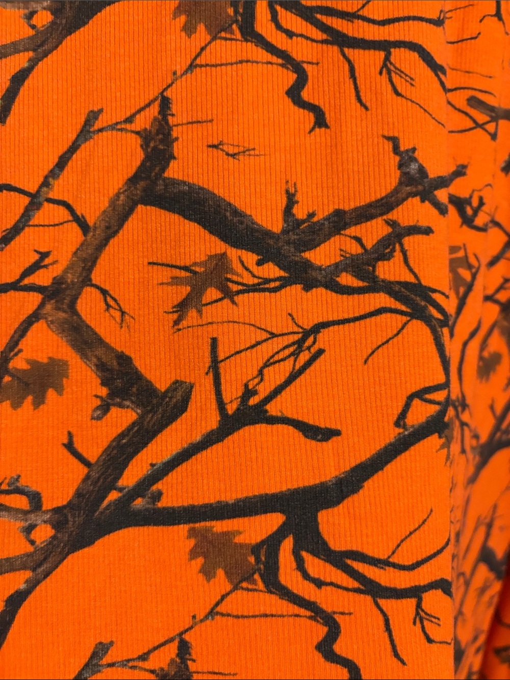 Bright Orange Tree-Branch Pattern Tee - Picture 3 of 6